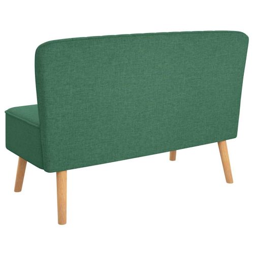 Диван, плат, 117x55,5x77 см, зелен