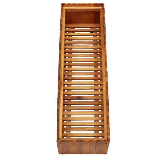 Градинска повдигната леха, 100x30x25 см, акациево дърво масив