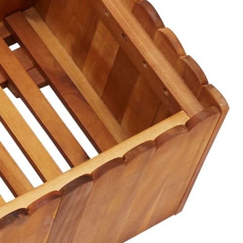 Градинска повдигната леха, 100x30x25 см, акациево дърво масив