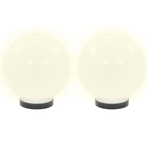 Градински сфери за LED лампи, 2 бр, 20 см, PMMA
