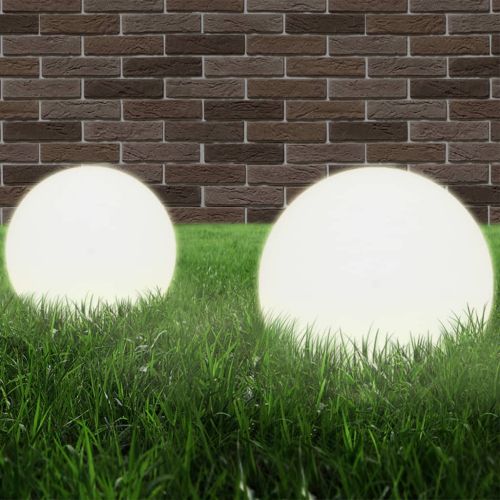 Градински сфери за LED лампи, 2 бр, 30 см, PMMA
