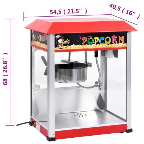 Машина за пуканки с тефлонов съд за готвене, 1400 W