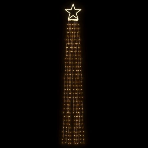 Коледни лампички за елха 320 LED топло бяло 375 см