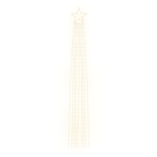 Коледни лампички за елха 320 LED топло бяло 375 см