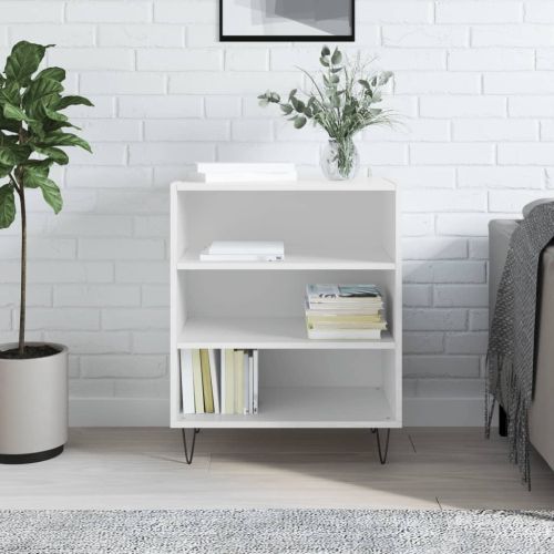 Бюфет бял гланц 57x35x70 см инженерно дърво