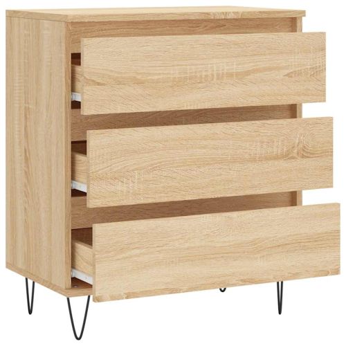 Сайдборд, дъб сонома, 60x35x70 см, инженерно дърво