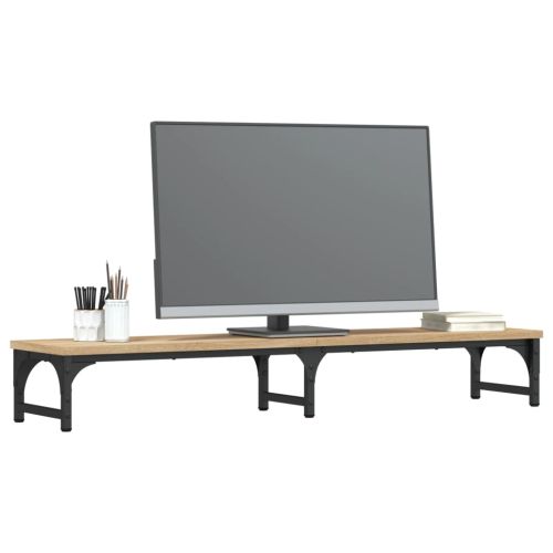 Поставка за монитор дъб сонома, 105x23x15,5 см, инженерно дърво