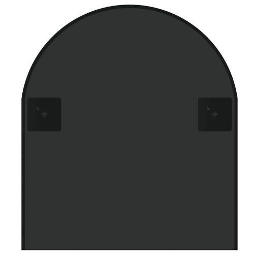 Стенно огледало черно 100x45 см овално