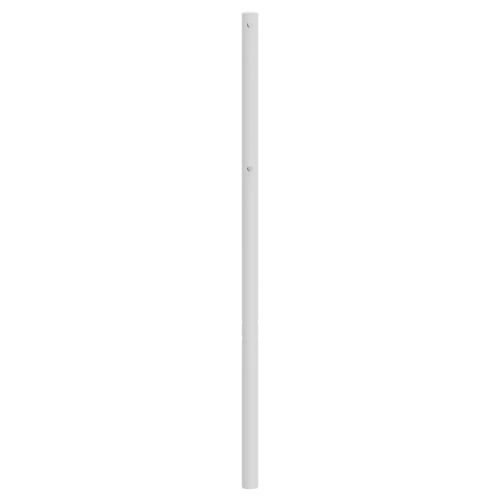 Метална резервна табла за легло, бяла, 80 см