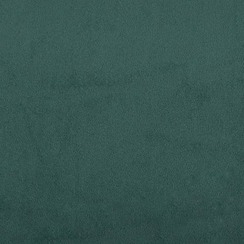 3-местен диван с табуретка, тъмнозелен, 180 см, кадифе