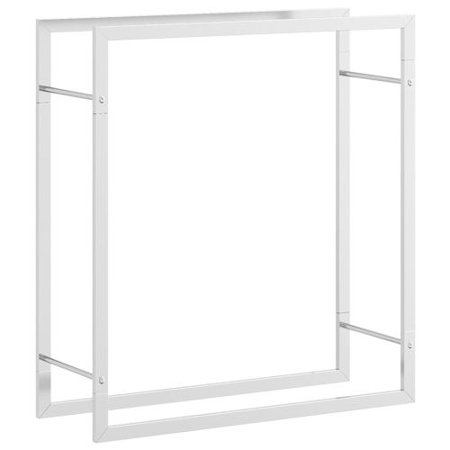 Стойка за дърва за огрев, 80x28x86 см, неръждаема стомана