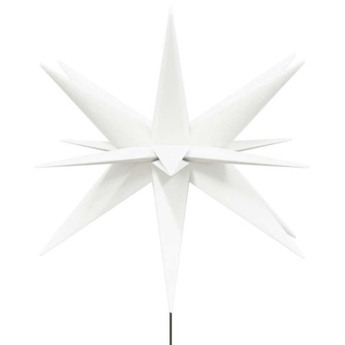 Коледни лампи с шипове, 3 бр, LED, сгъваеми,бяла, 57 см