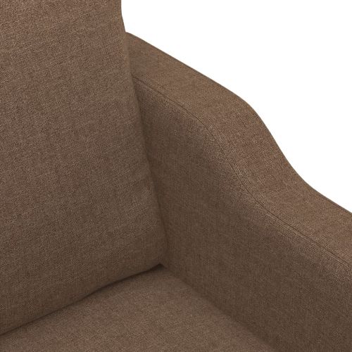 2-местен диван, Кафяв, 120 см, плат