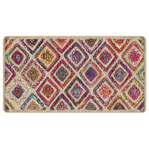 Перящ се килим многоцветен 80x150 см
