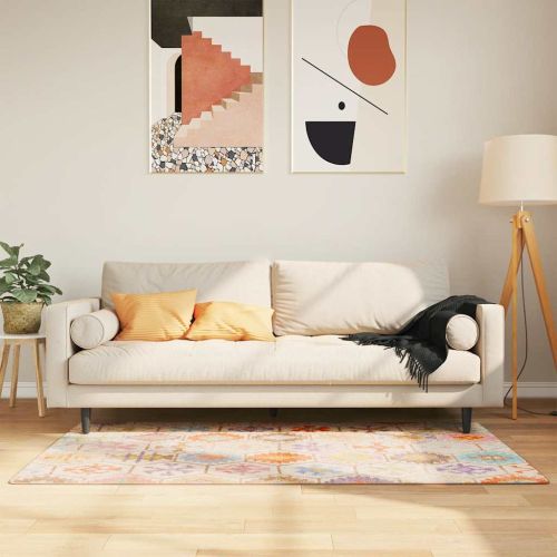 Перящ се килим многоцветен 80x150 см