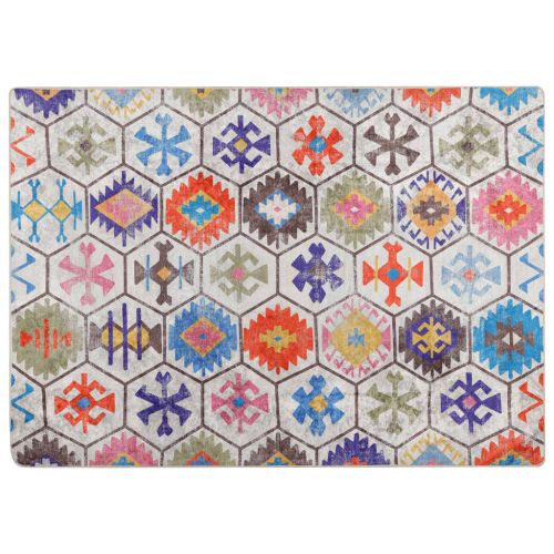 Перящ се килим многоцветен 80x150 см