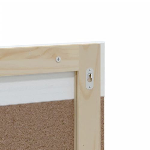 Огледало за баня с рафт "BERG" бяло 60x12x70 см масивно дърво