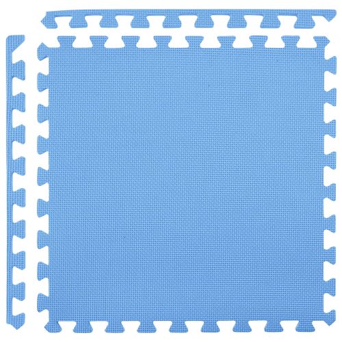 Мат за под басейн 50 pcs Синьо 18 м² EVA Пяна