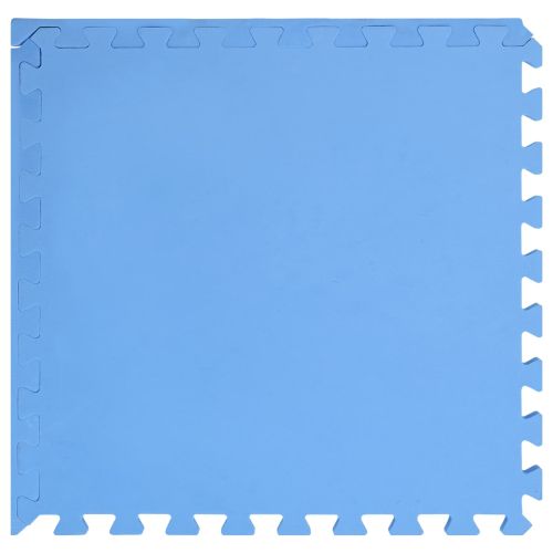 Мат за под басейн 50 pcs Синьо 18 м² EVA Пяна
