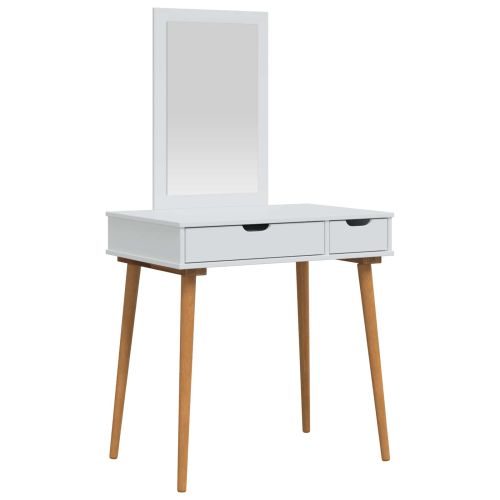 Комплект тоалетно шкафче FAUSKE 2 pcs Бяло 76 х 50 х 143 см