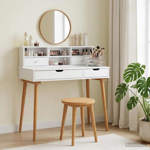 Комплект тоалетно шкафче FAUSKE 2 pcs Бяло 100 х 50 х 103,5 см