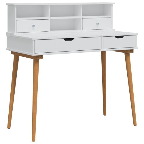 Комплект тоалетно шкафче FAUSKE 2 pcs Бяло 100 х 50 х 103,5 см