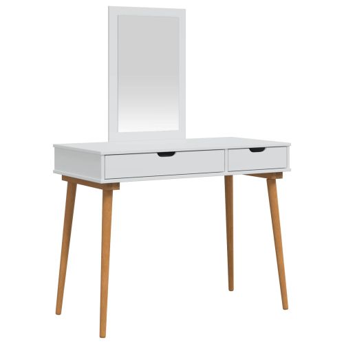 Комплект тоалетно шкафче FAUSKE 2 pcs Бяло 100 x 50 x 143 см