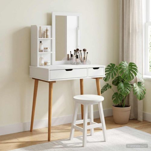 Комплект тоалетно шкафче FAUSKE 3 pcs Бяло 76 x 50 x 143 см