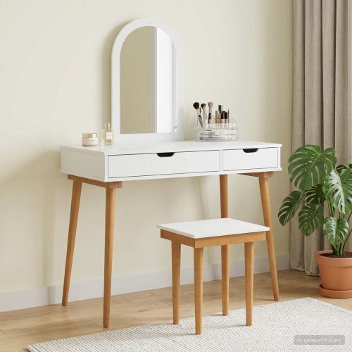 Комплект тоалетно шкафче FAUSKE 3 pcs Бяло 100 x 50 x 143 см