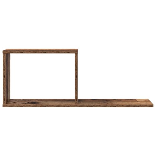 Плаващи рафтове 2 pcs Старо дърво 80 x 15 x 30 см
