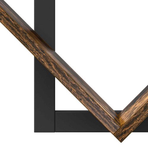 Плаваща стена 2 pcs Опушен дъб 43 x 15 x 47 см