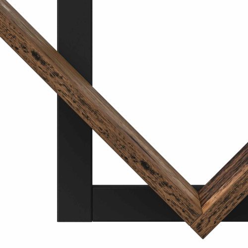 Плаваща стена 2 pcs Старо дърво 43 x 15 x 47 см