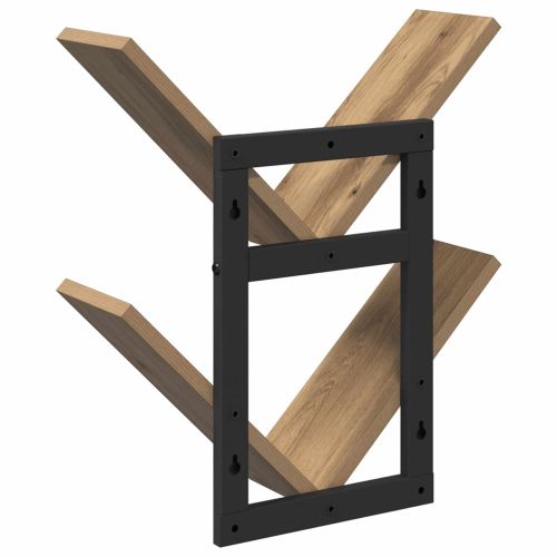 Плаваща стена 2 pcs Дъб артизан 43 x 15 x 47 см