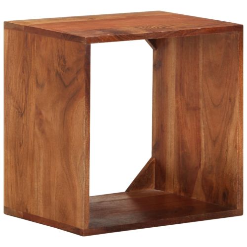 Стенен рафт, 40x30x40 см, акациево дърво масив