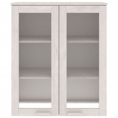 Надстройка за шкаф HAMAR, бяла, 85x35x100 см, бор масив
