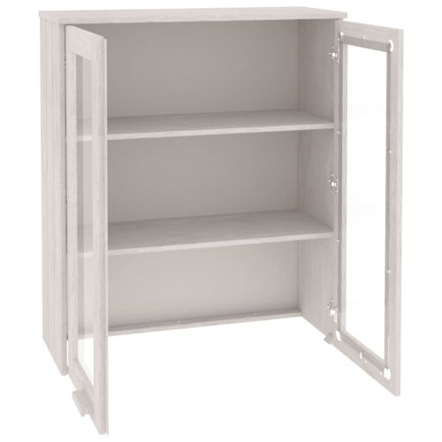 Надстройка за шкаф HAMAR, бяла, 85x35x100 см, бор масив