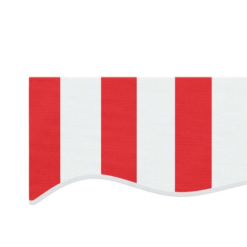 Резервен плат за тента, червено и бяло, 3x2,5 м, полиестер