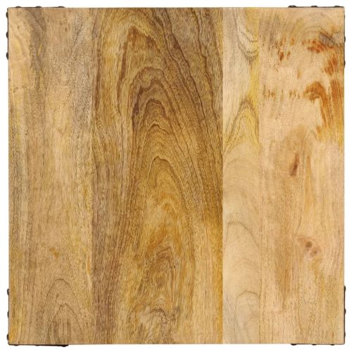 Помощна маса 45x45x50 см масивно дърво манго и желязо