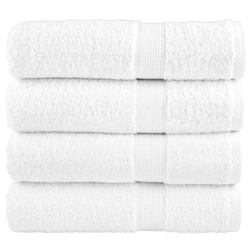 Премиум хавлиени кърпи SOLUND 4 бр бели 100x150 см 600 gsm