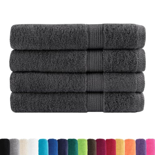 Премиум кърпи SOLUND 4 бр антрацит 100x200 см 600 gsm