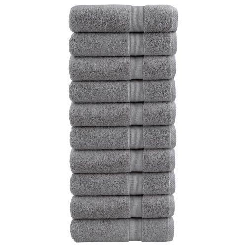 Премиум кърпи за ръце SOLUND 10 бр сиви 50x100 см 600 gsm