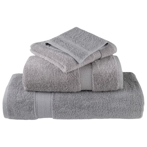 Премиум кърпи SOLUND 4 бр сиви 100x200 см 600 gsm