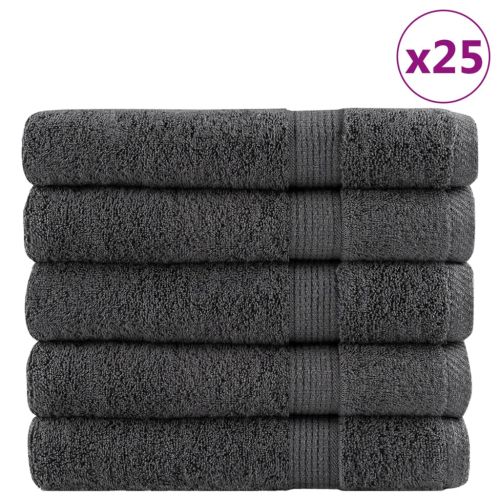 Премиум сауна кърпи SOLUND 25 бр антрацит 80x200 см 600 gsm
