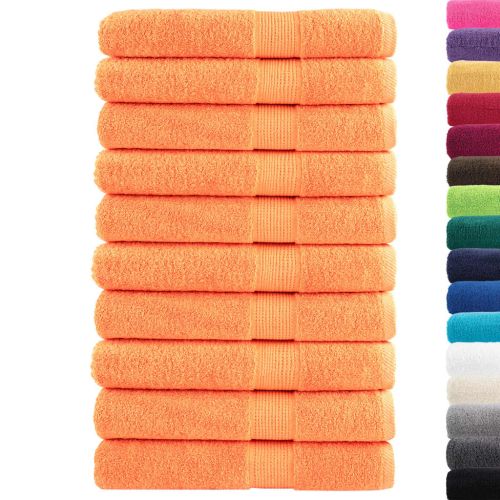 Премиум кърпи SOLUND 10 бр оранжеви 100x200 см 600 gsm