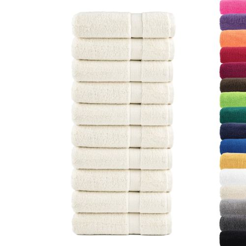 Премиум хавлиени кърпи SOLUND 10 бр зелени 100x150 см 600 gsm