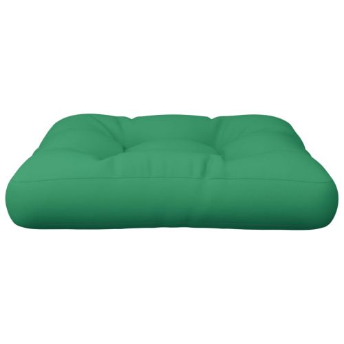 Палетна възглавница зелена 58x58x10 см плат