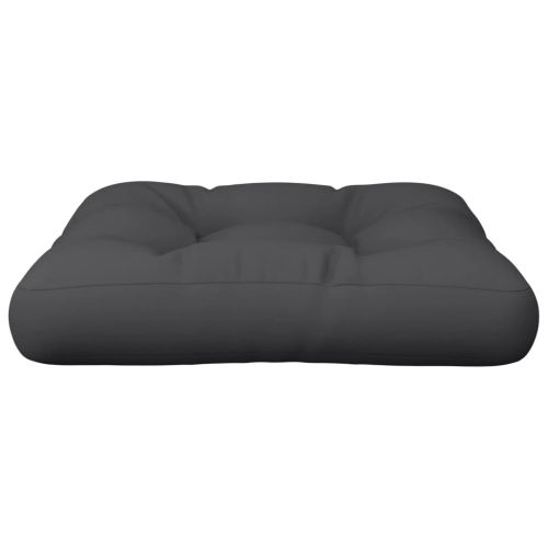 Палетна възглавница черна 58x58x10 см плат