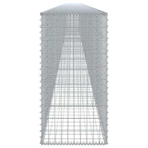 Габионна кошница с покритие, 1200x50x100 см, поцинковано желязо