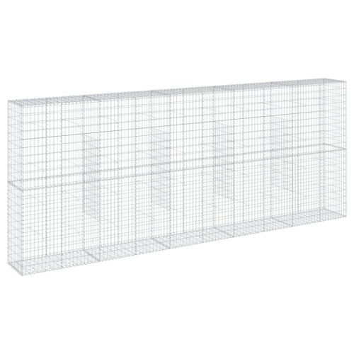Габионна кошница с покритие, 500x50x200 см, поцинковано желязо