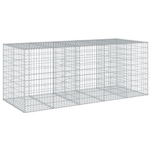 Габионна кошница с покритие, 250x100x100 см, поцинковано желязо
